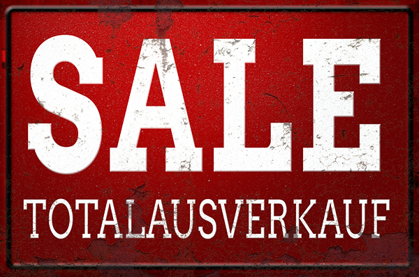 SALE - Totalausverkauf